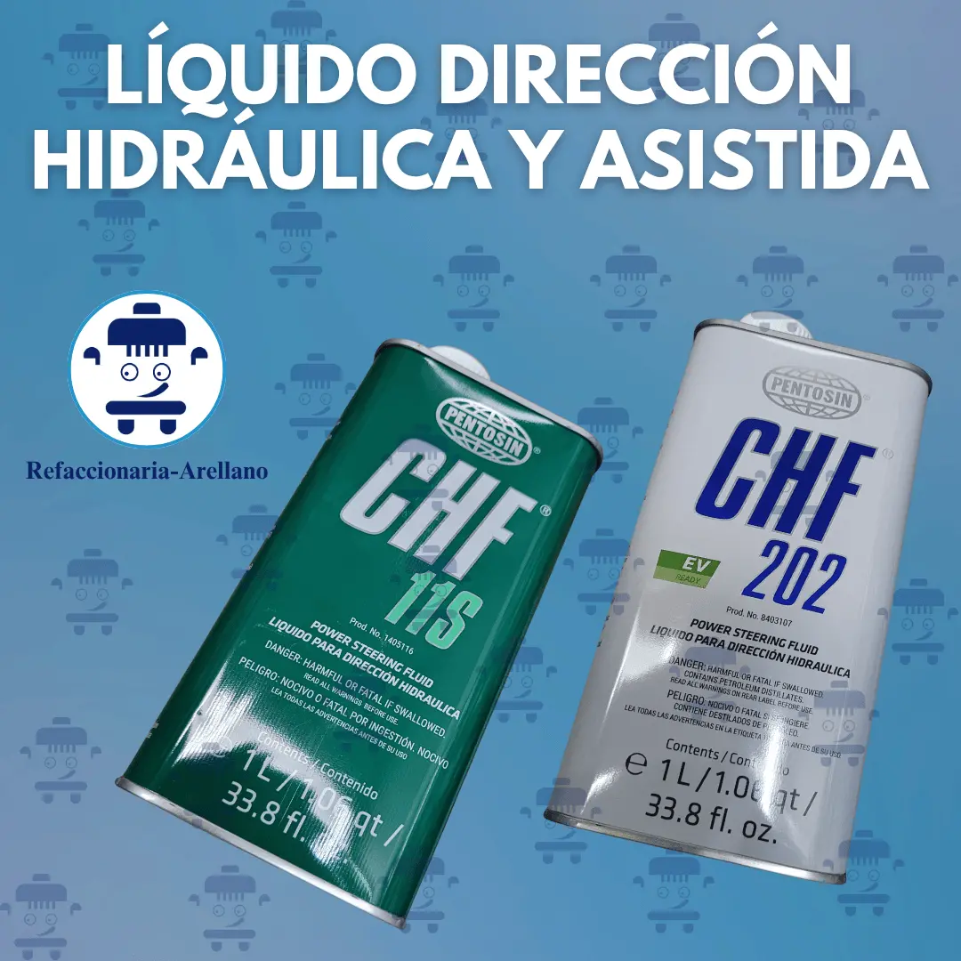 Líquido dirección hidráulica y asistida